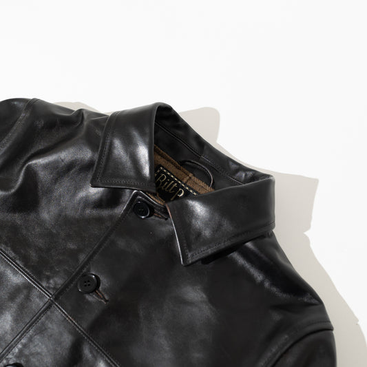 OM別注_378 Horsehide Royal Half Coat BLACK