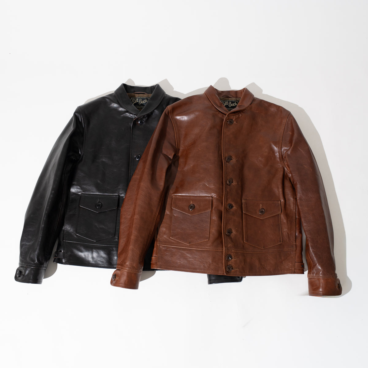 OM別注_888 Horsehide Cossack Jacket BLACK