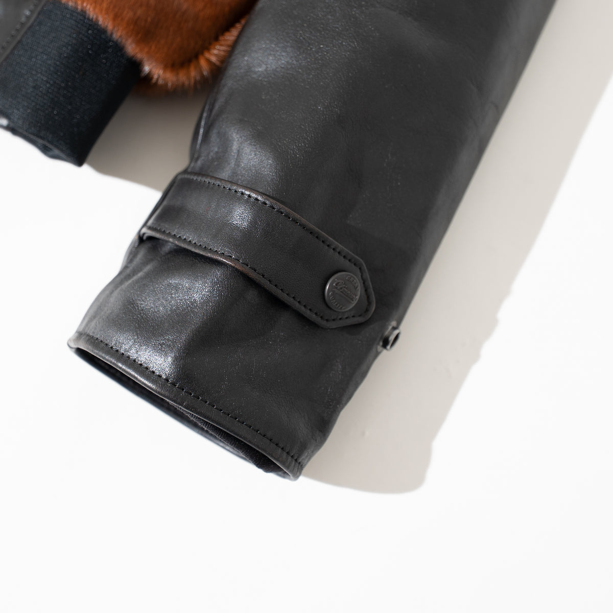 OM別注_625 Hair On Horsehide King Shawl Jacket BROWN