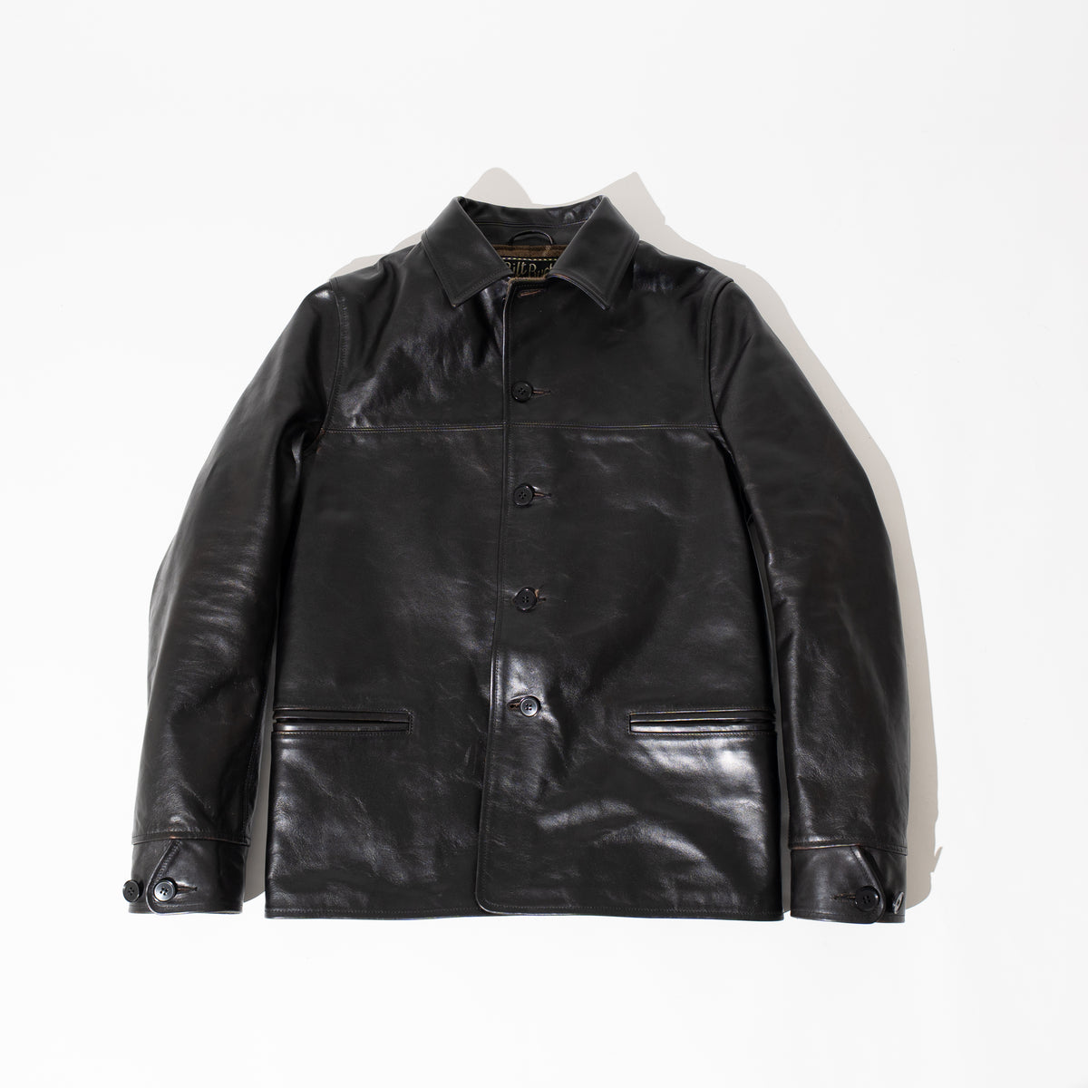OM別注_378 Horsehide Royal Half Coat BLACK
