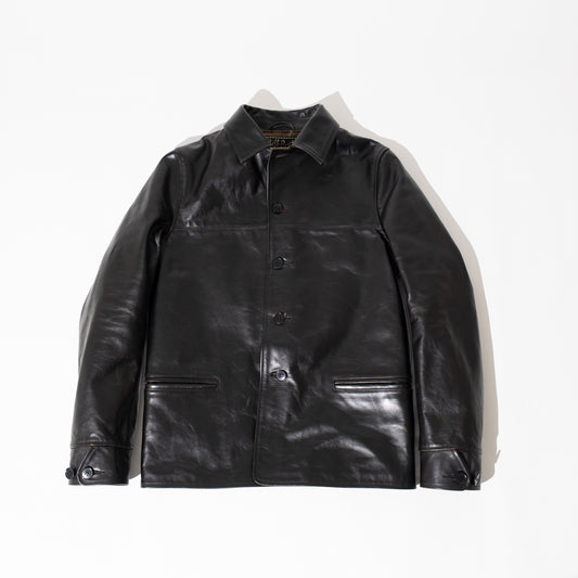 OM別注_378 Horsehide Royal Half Coat BLACK