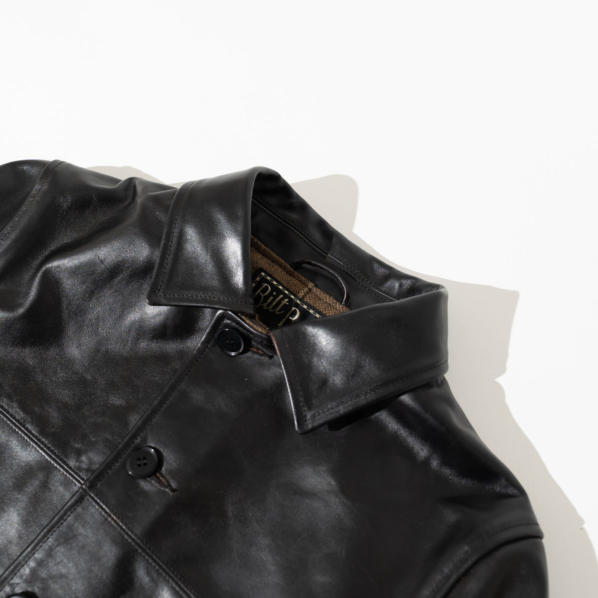 OM別注_378 Horsehide Royal Half Coat BLACK