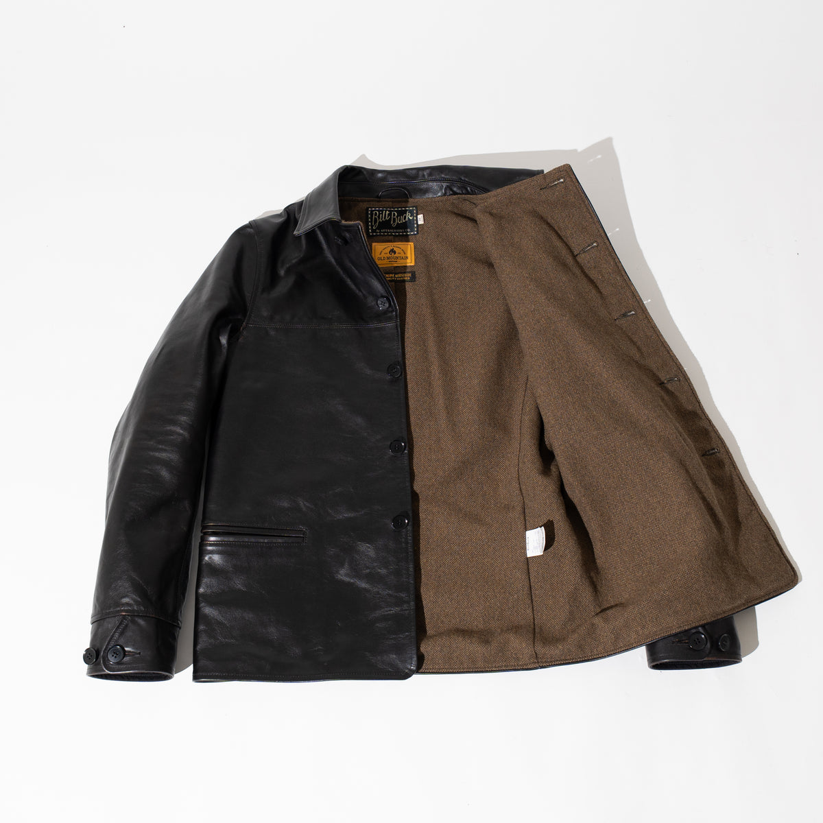 OM別注_378 Horsehide Royal Half Coat BLACK