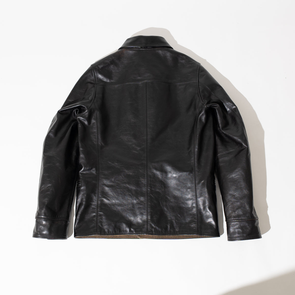 OM別注_378 Horsehide Royal Half Coat BLACK