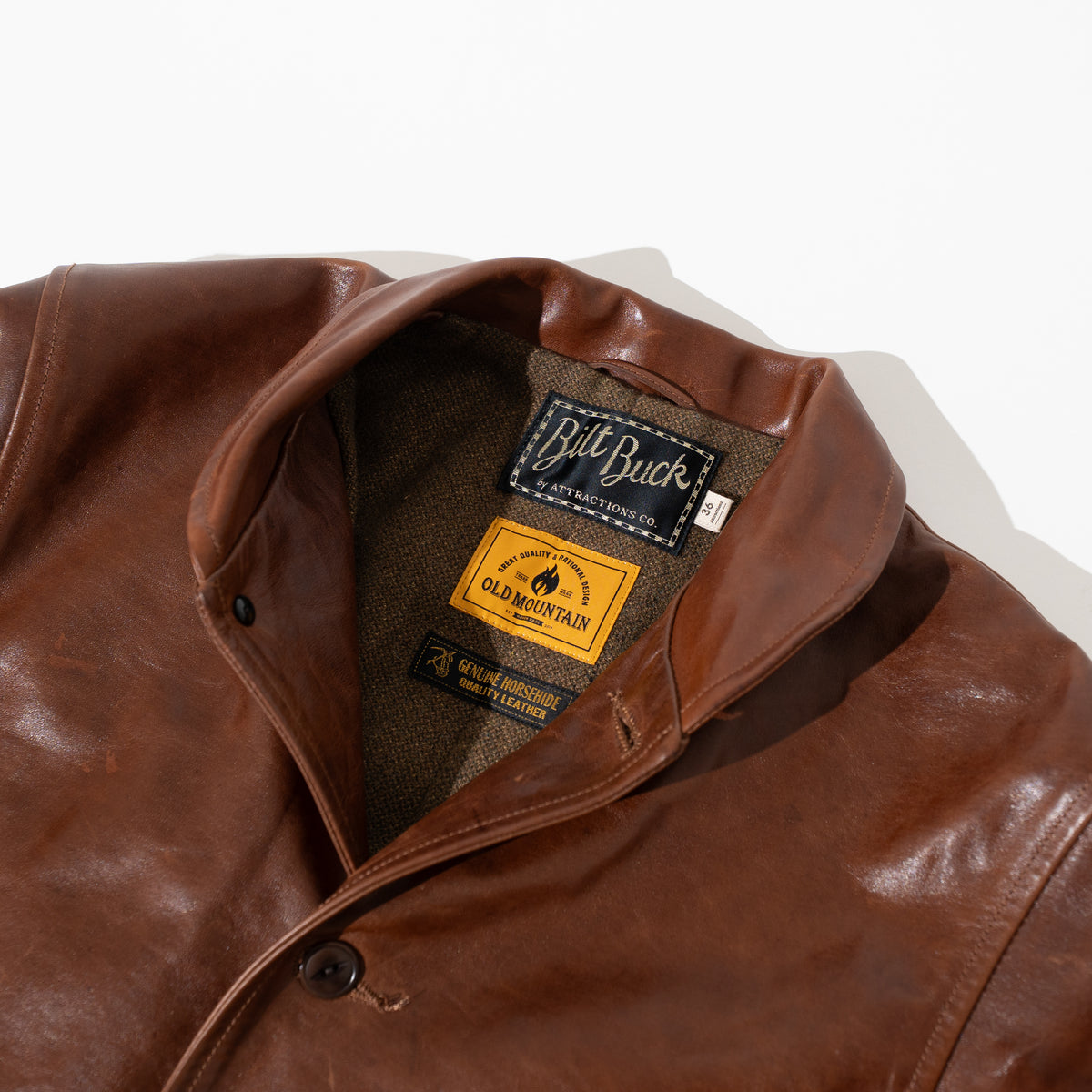 OM別注_888 Horsehide Cossack Jacket BROWN