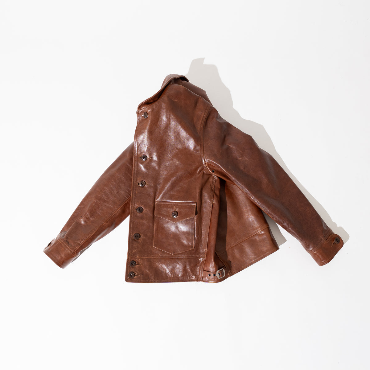 OM別注_888 Horsehide Cossack Jacket BROWN