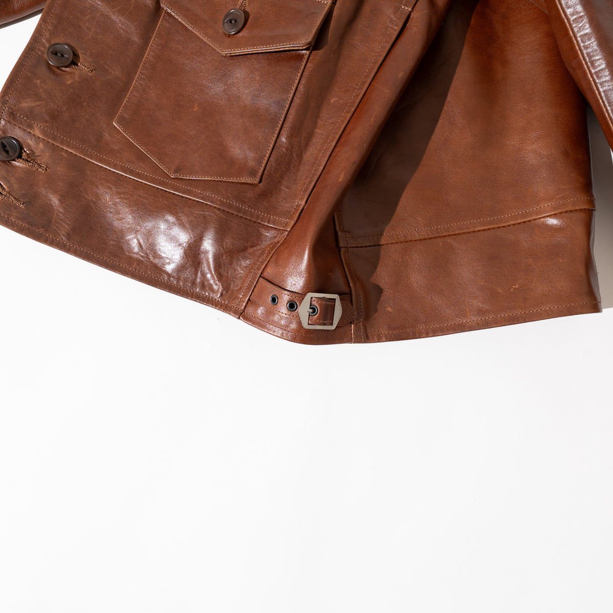 OM別注_888 Horsehide Cossack Jacket BROWN