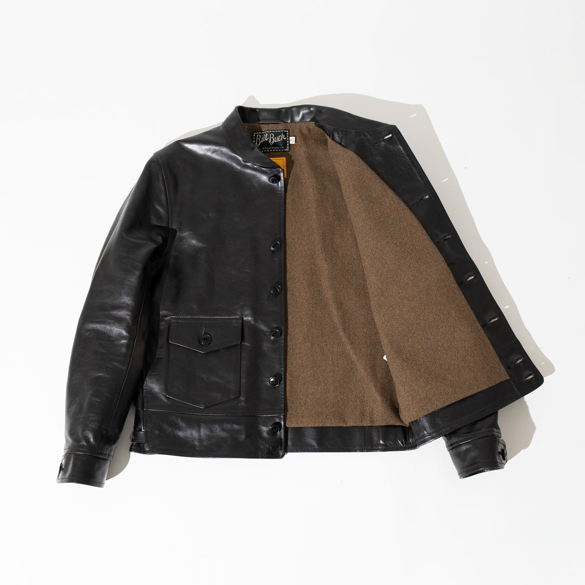 OM別注_888 Horsehide Cossack Jacket BLACK