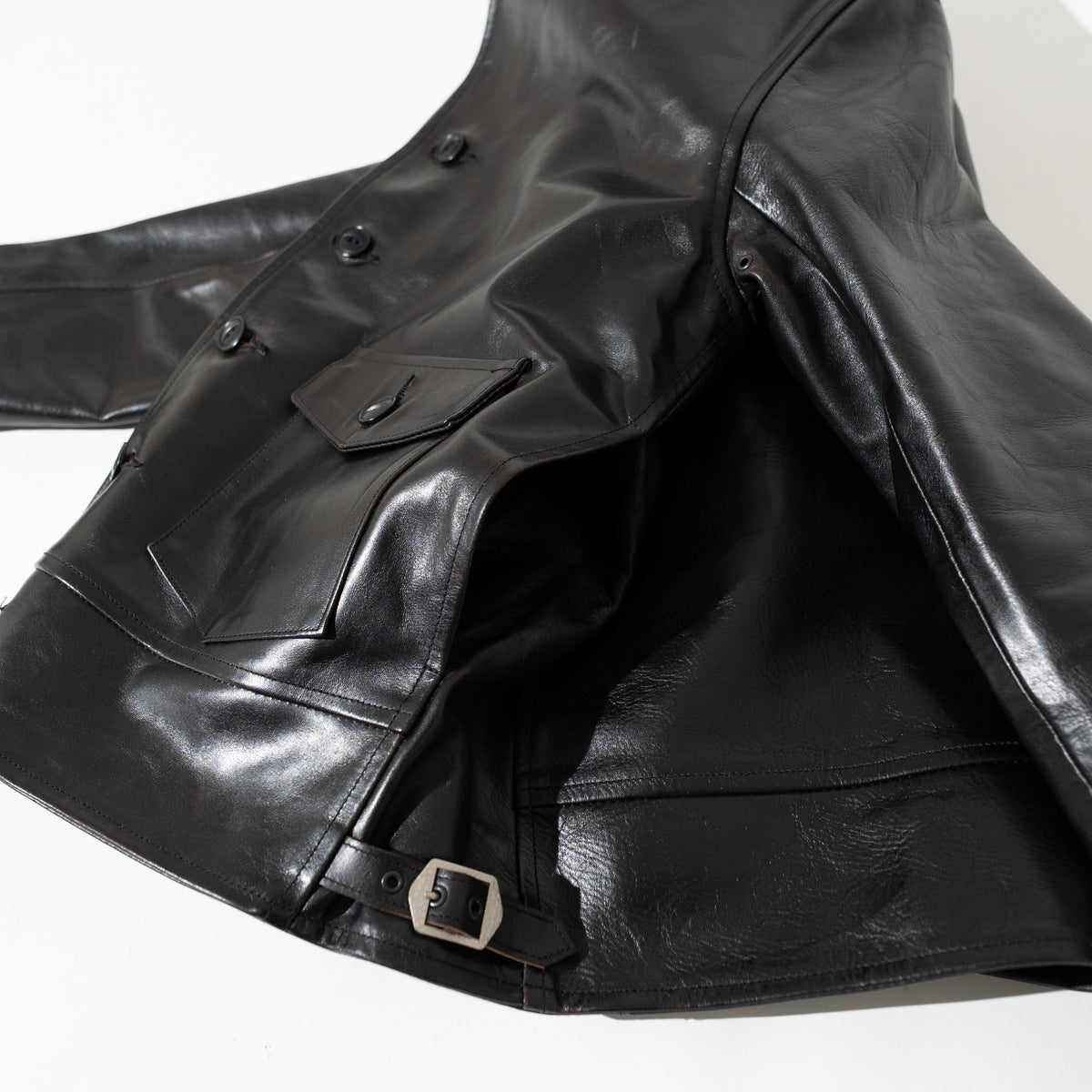 OM別注_888 Horsehide Cossack Jacket BLACK