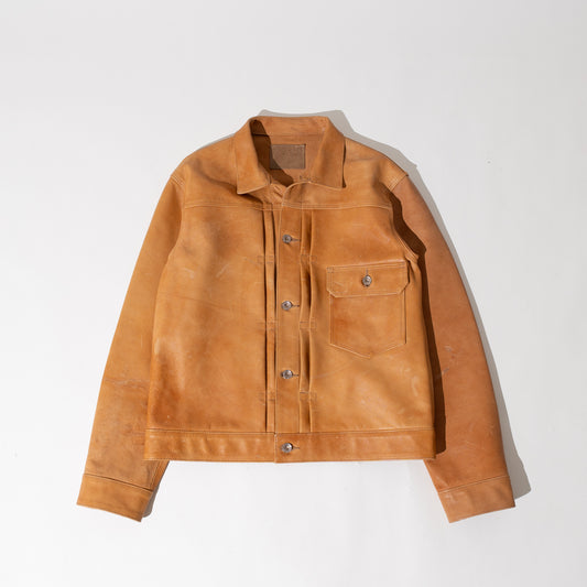 CAMEL LEATHER G-TYPE JACKET