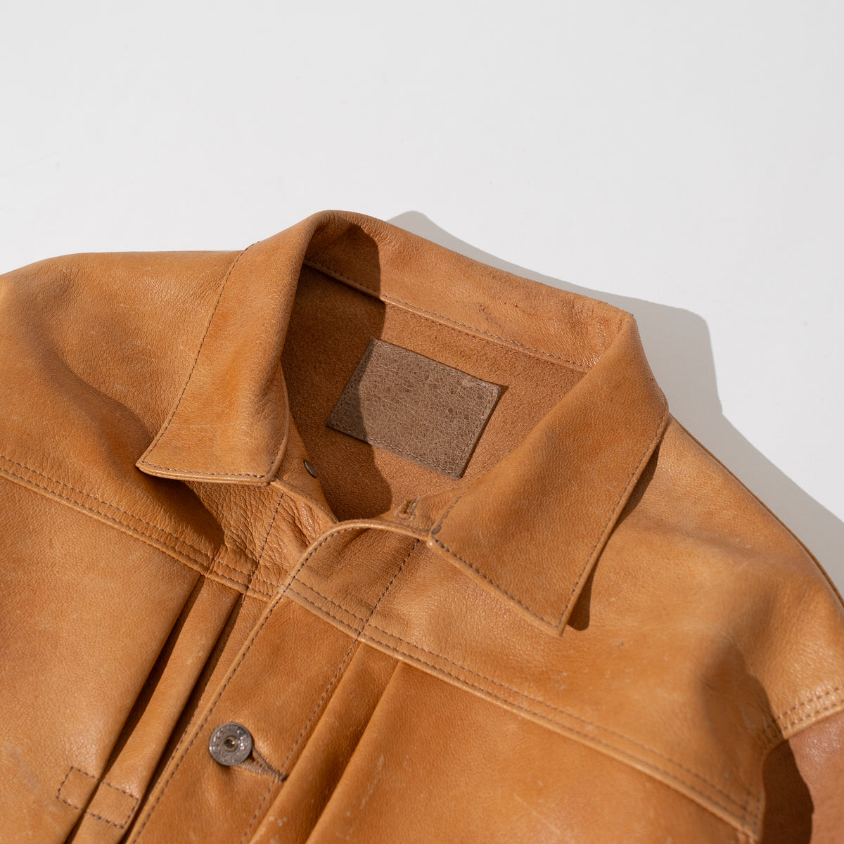 CAMEL LEATHER G-TYPE JACKET