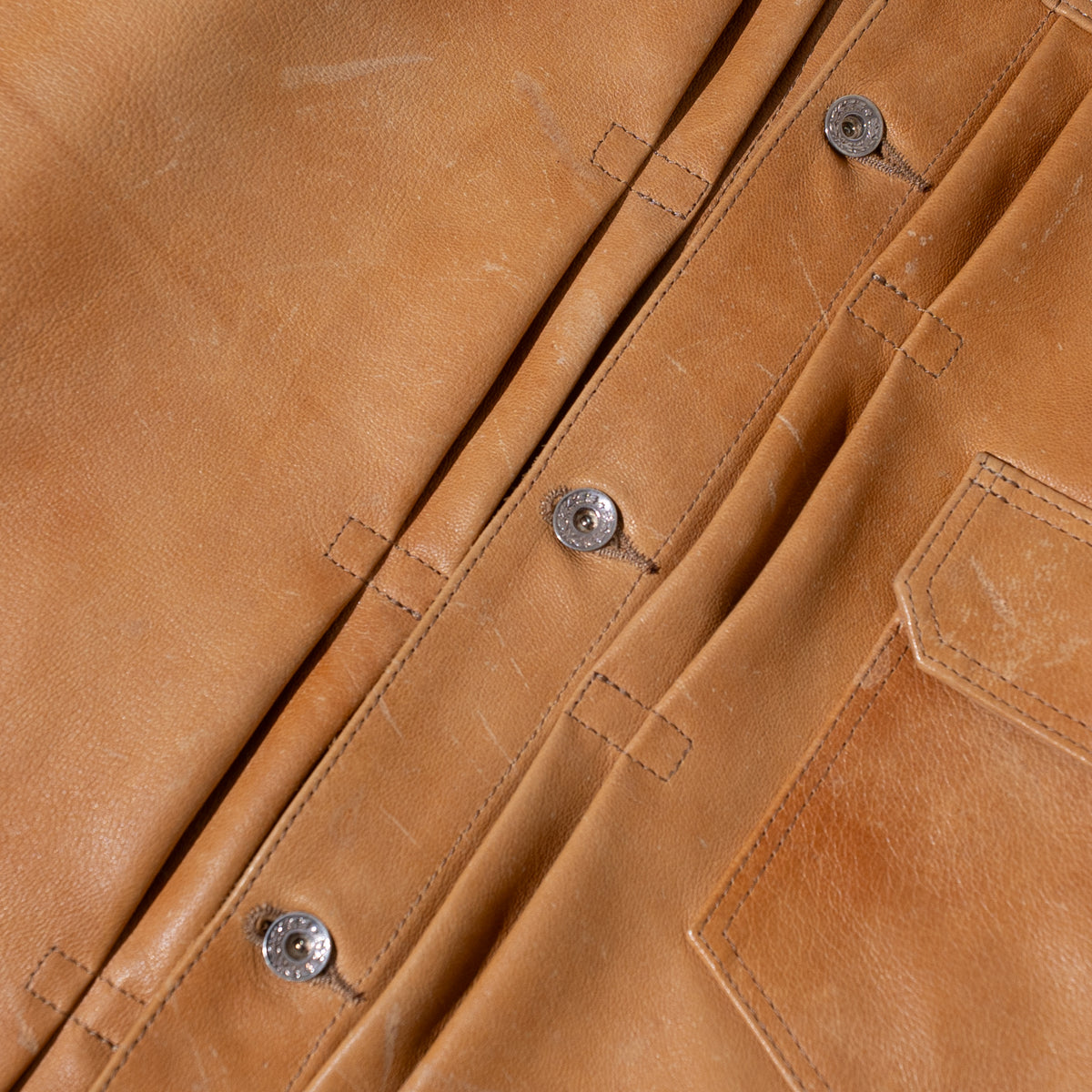 CAMEL LEATHER G-TYPE JACKET