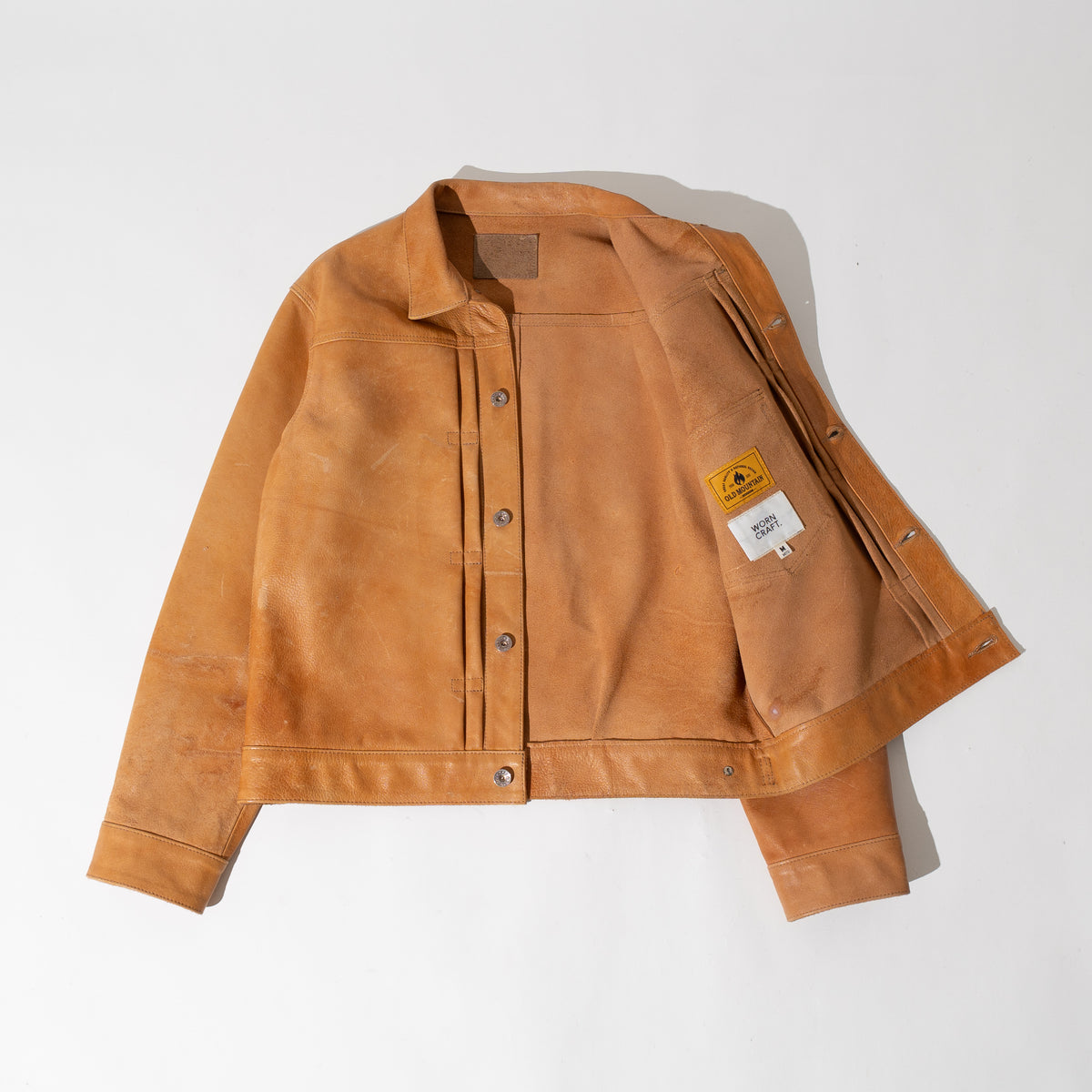 CAMEL LEATHER G-TYPE JACKET