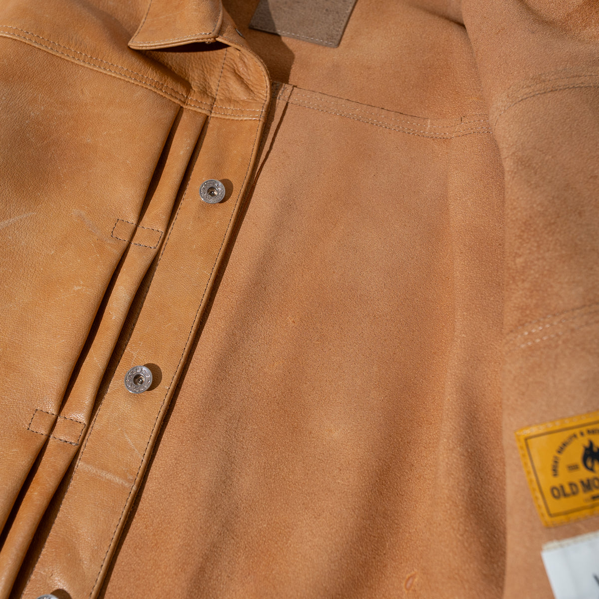 CAMEL LEATHER G-TYPE JACKET