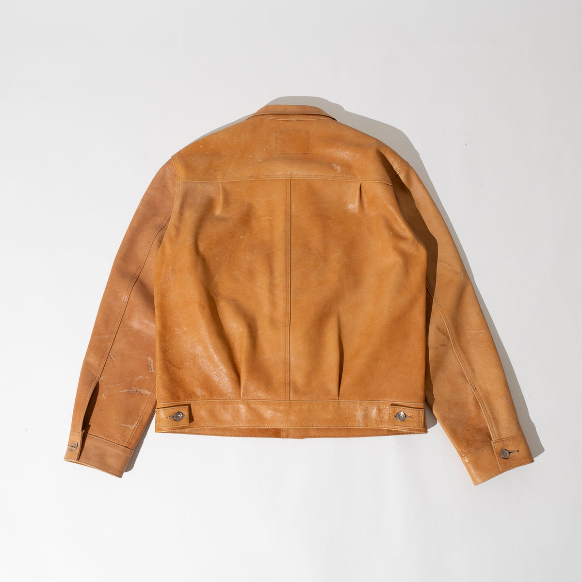 CAMEL LEATHER G-TYPE JACKET