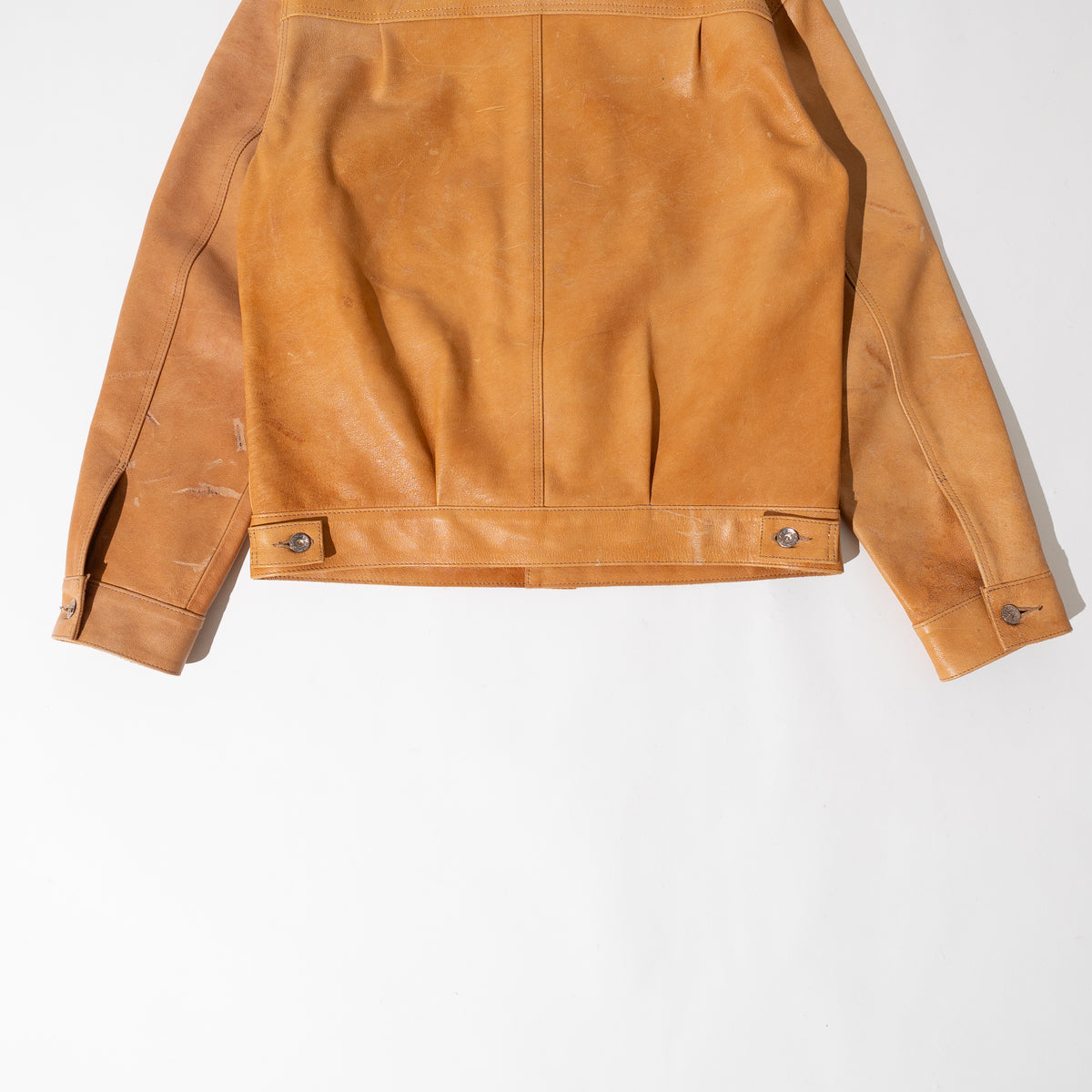 CAMEL LEATHER G-TYPE JACKET