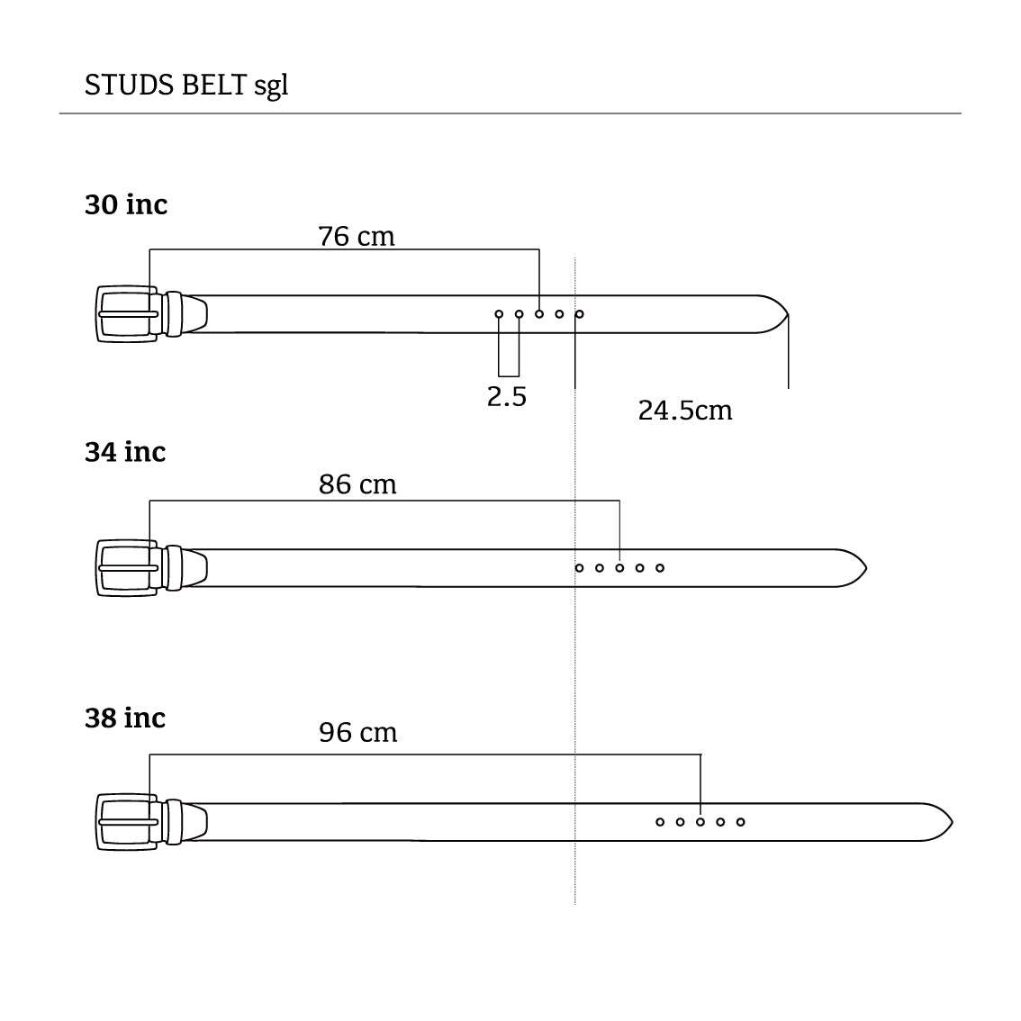 STUDS BELT sgl